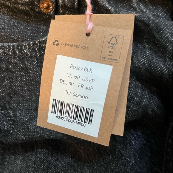 Boden button denim skirt size 8 petite - Picture 3 of 3